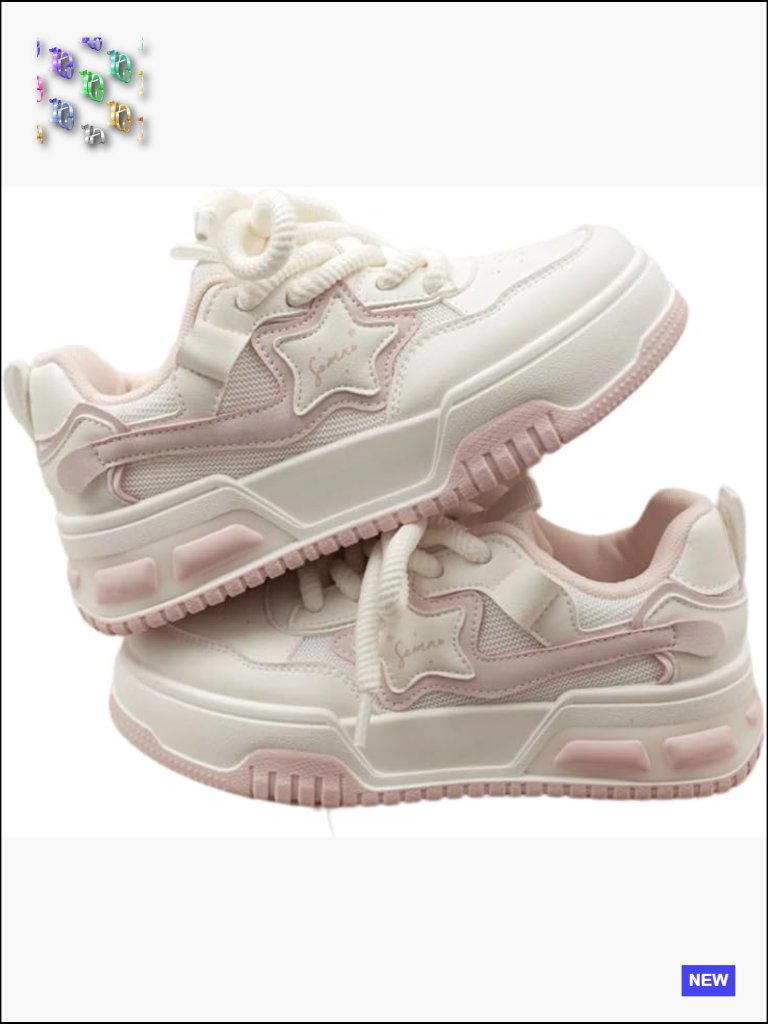 Women's Chunky Platform Sneakers Y2k Cute Casual Walking Travel Outdoor Lace Up